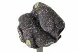 Amethyst Geode Section on Metal Stand - Great Color #171738-2